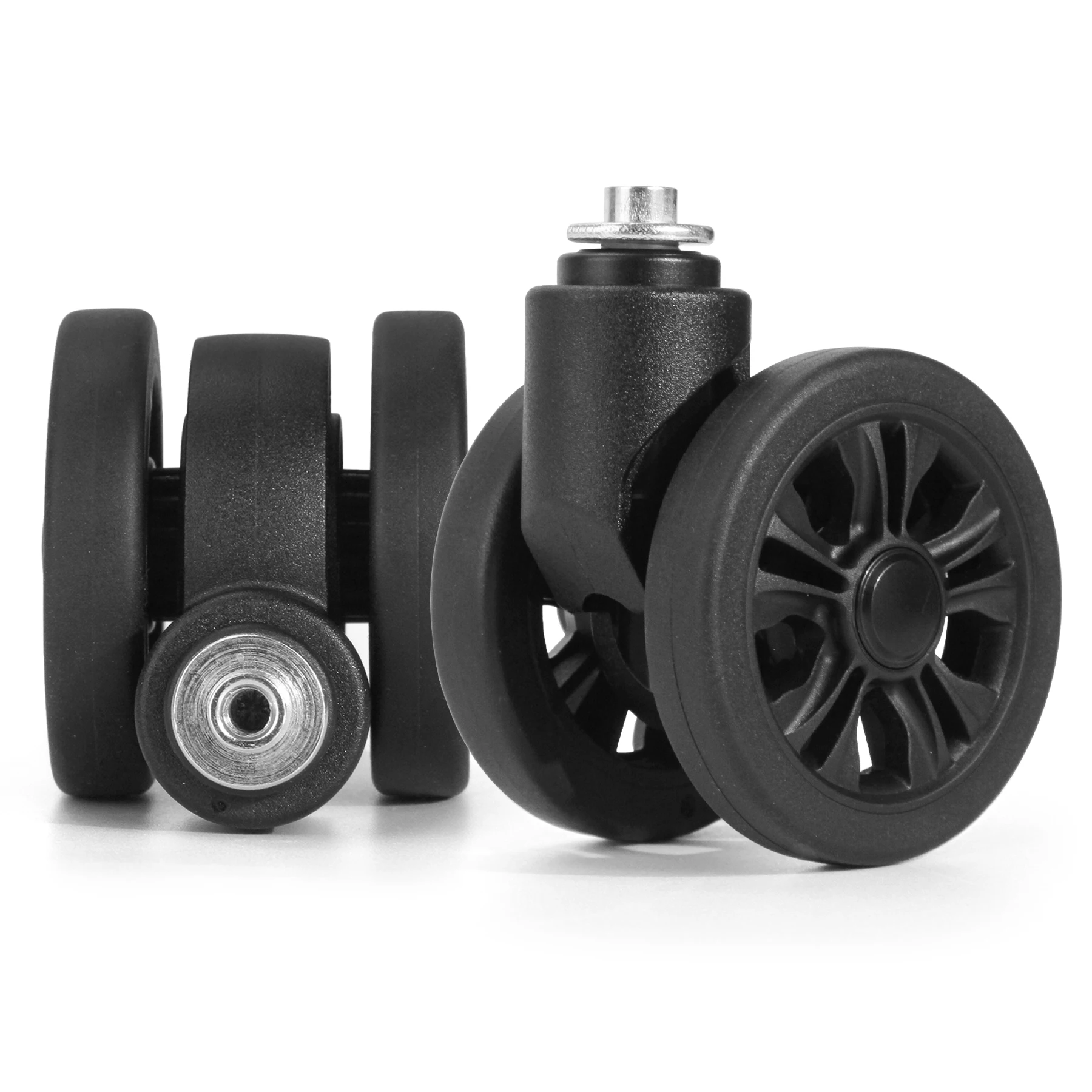 1/2Pcs STLN-2 Trolley Caster Replacement Suitcase Luggage Box Wheels Double Row 360° Spinner Repairing Kit Heavy Duty Wheels