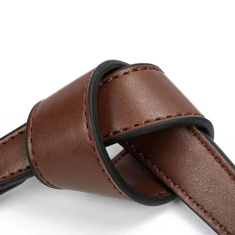Fashion Genuine Leather Handbag Straps Golden Buckle Replacement Shoulder Bag Strap Women Bag Belt Band Bag Handles Bag Parts