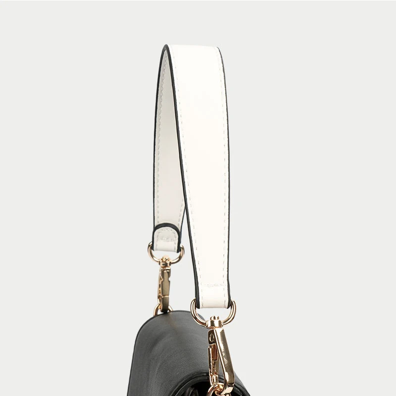 Fashion Genuine Leather Handbag Straps Golden Buckle Replacement Shoulder Bag Strap Women Bag Belt Band Bag Handles Bag Parts