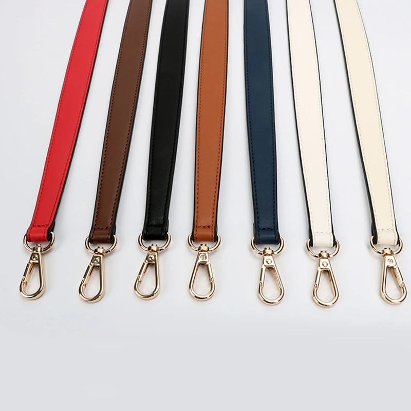 Fashion Genuine Leather Handbag Straps Golden Buckle Replacement Shoulder Bag Strap Women Bag Belt Band Bag Handles Bag Parts