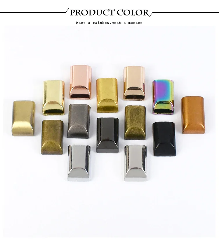 5/10/20Pcs 9mm Metal Bag Zipper Stopper Tail Clip Stop Handbag End Plug Head with Screw DIY Leather Crafts Hardware Accessories