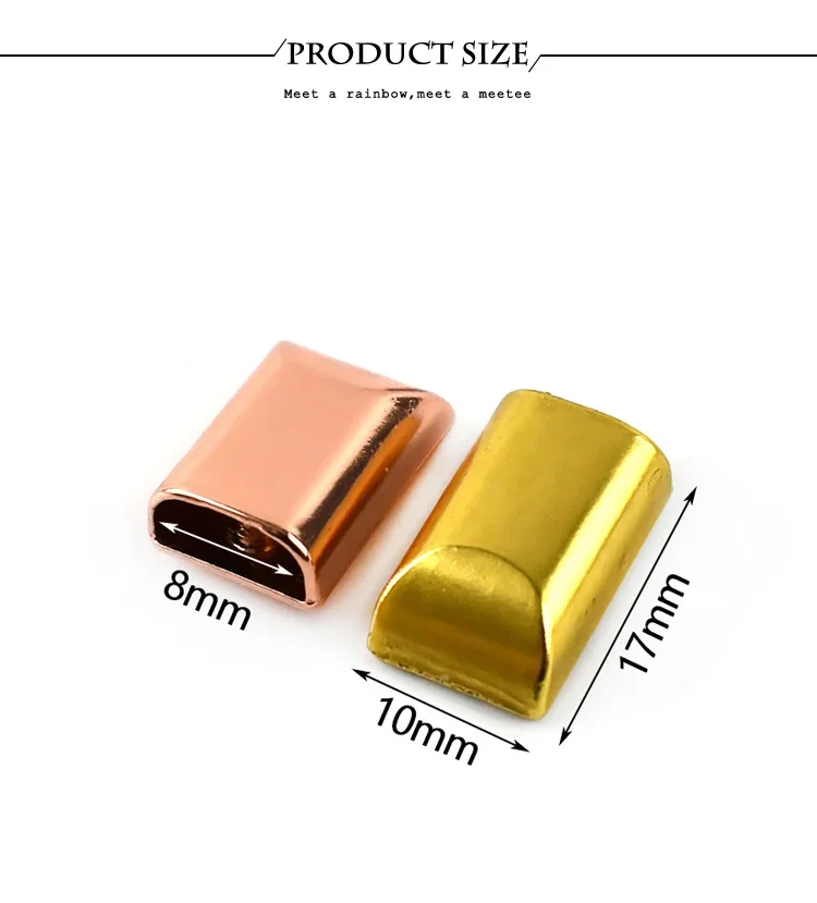 5/10/20Pcs 9mm Metal Bag Zipper Stopper Tail Clip Stop Handbag End Plug Head with Screw DIY Leather Crafts Hardware Accessories