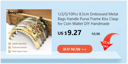 1-5Pcs Deepeel Purse Frame Metal Aluminium Tube Clutch Wallet Clip Bag Handle Hardware Accessories Doctor Invisible Bags Handles