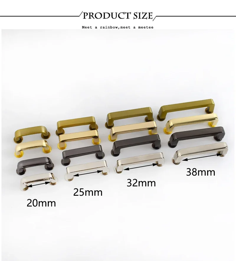 4/10Pcs Deepeel 13-38mm Metal Buckles Handbag Arch Bridge Side Connector Clasps with Screw Leather Crafts Hardware Accessories