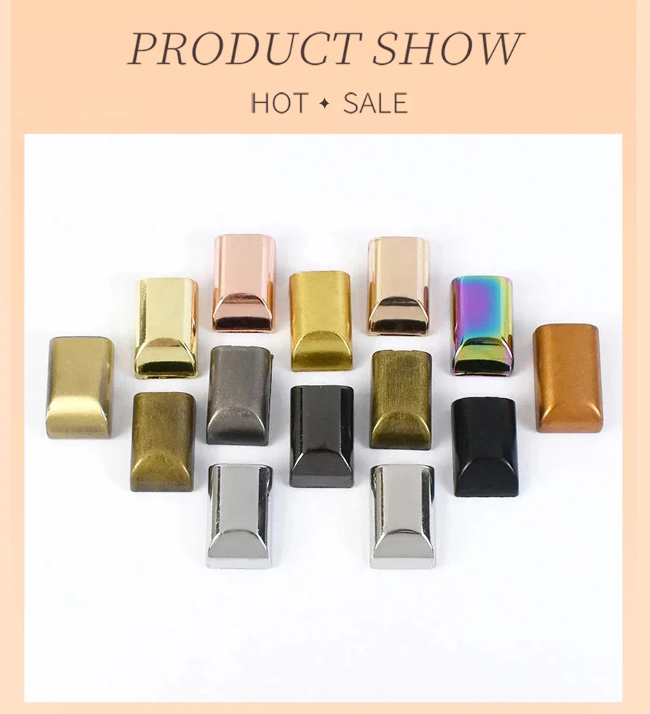10/20/50Pcs 9mm Metal Zipper Stopper Zippers Tail Clip Stop End Plug Head with Screw DIY Bag Leather Crafts Hardware Accessories