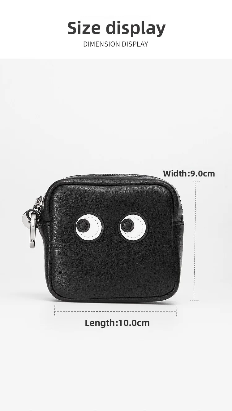 Cute Genuine Leather Headphone Bag Charm For Airpods Portable Data Cable Lipstick Key Storage Coin Purse Bag Accessories