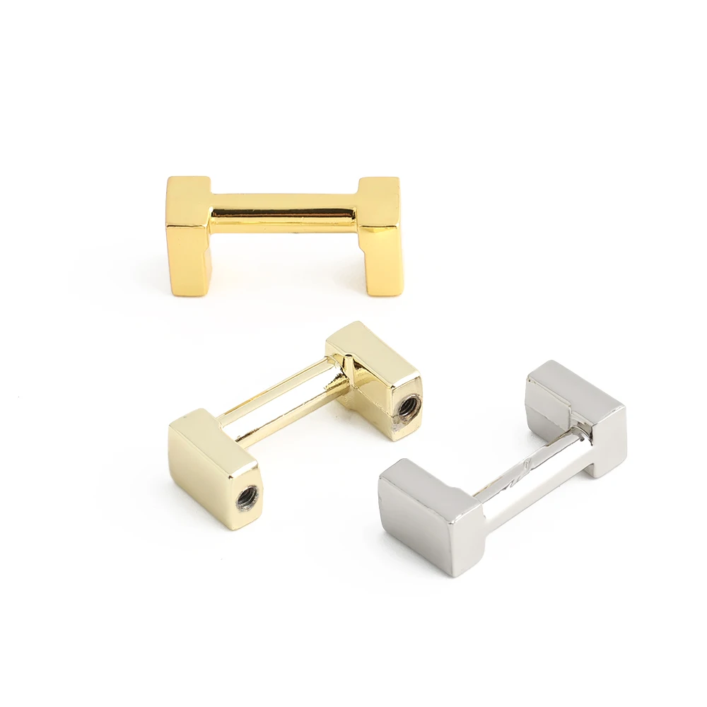 10/30/50PCS Metal Arch Bridge Bag Buckle With Washer For Handbag Strap D Ring Hook Side Clip Handle Connect Screw Accessories