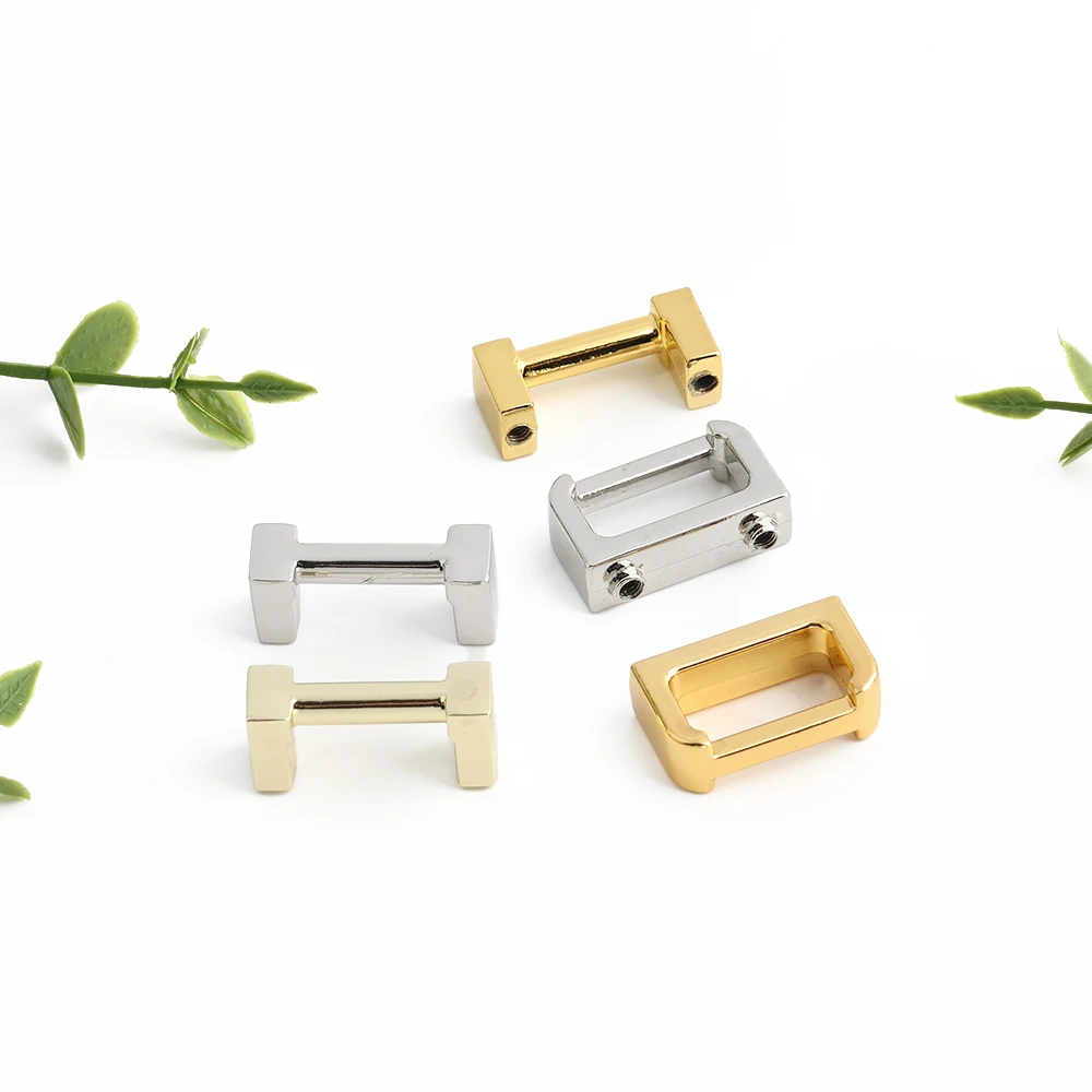 10/30/50PCS Metal Arch Bridge Bag Buckle With Washer For Handbag Strap D Ring Hook Side Clip Handle Connect Screw Accessories