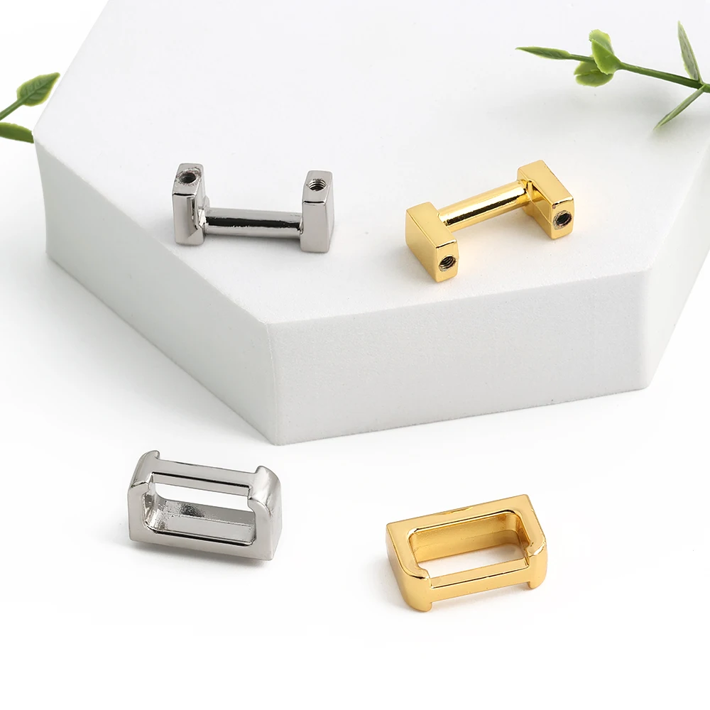10/30/50PCS Metal Arch Bridge Bag Buckle With Washer For Handbag Strap D Ring Hook Side Clip Handle Connect Screw Accessories