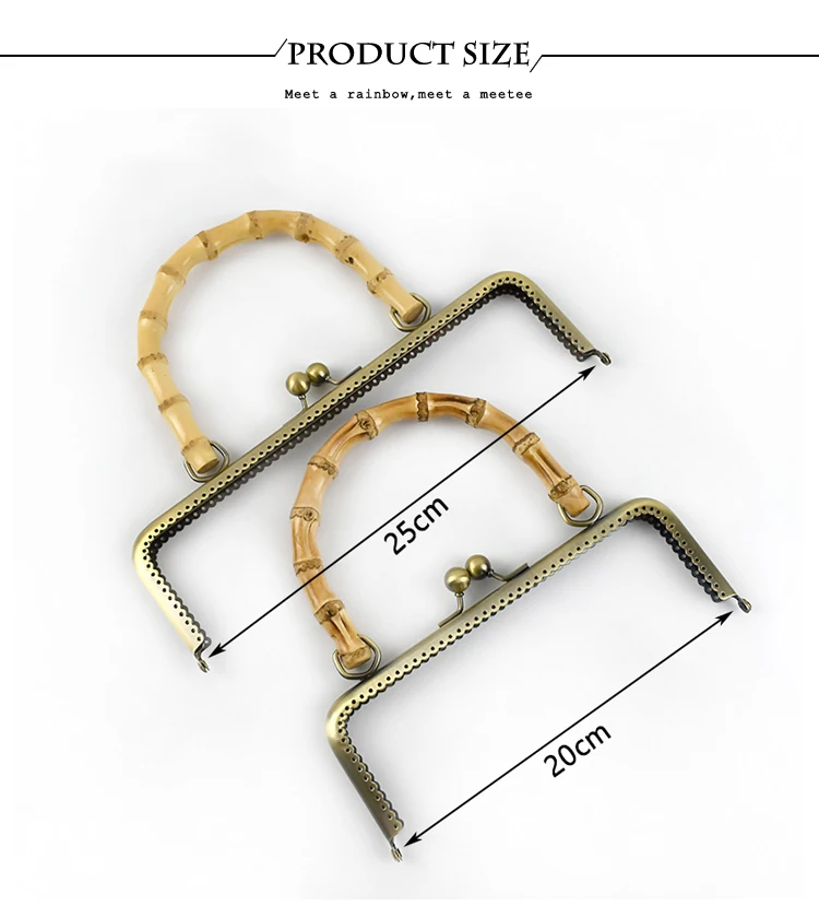 1/2/5Pcs Deepeel 20/25cm Metal Purse Frame Handle Bags Kiss Clasp Sew Kit DIY Bag Framework Handbag Sewing Brackets Accessories