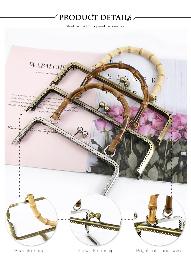 1/2/5Pcs Deepeel 20/25cm Metal Purse Frame Handle Bags Kiss Clasp Sew Kit DIY Bag Framework Handbag Sewing Brackets Accessories