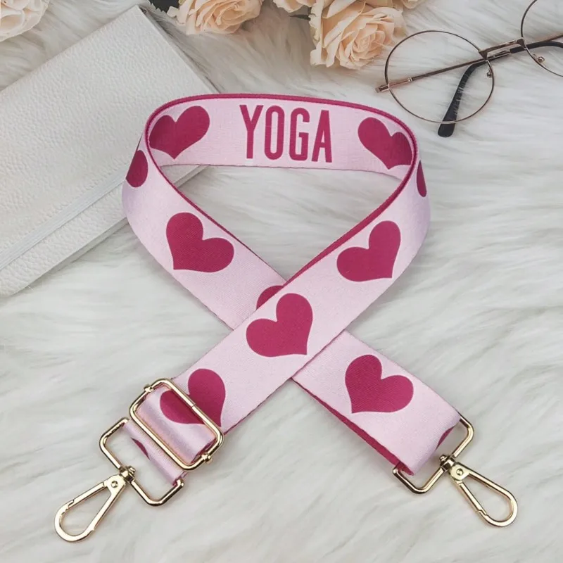 Women Colorful Fabric Shoulder Strap Lady Bag Accessories Adjustable Removable Wide Shoulder Crossbody Messenger Nylon Bag Strap