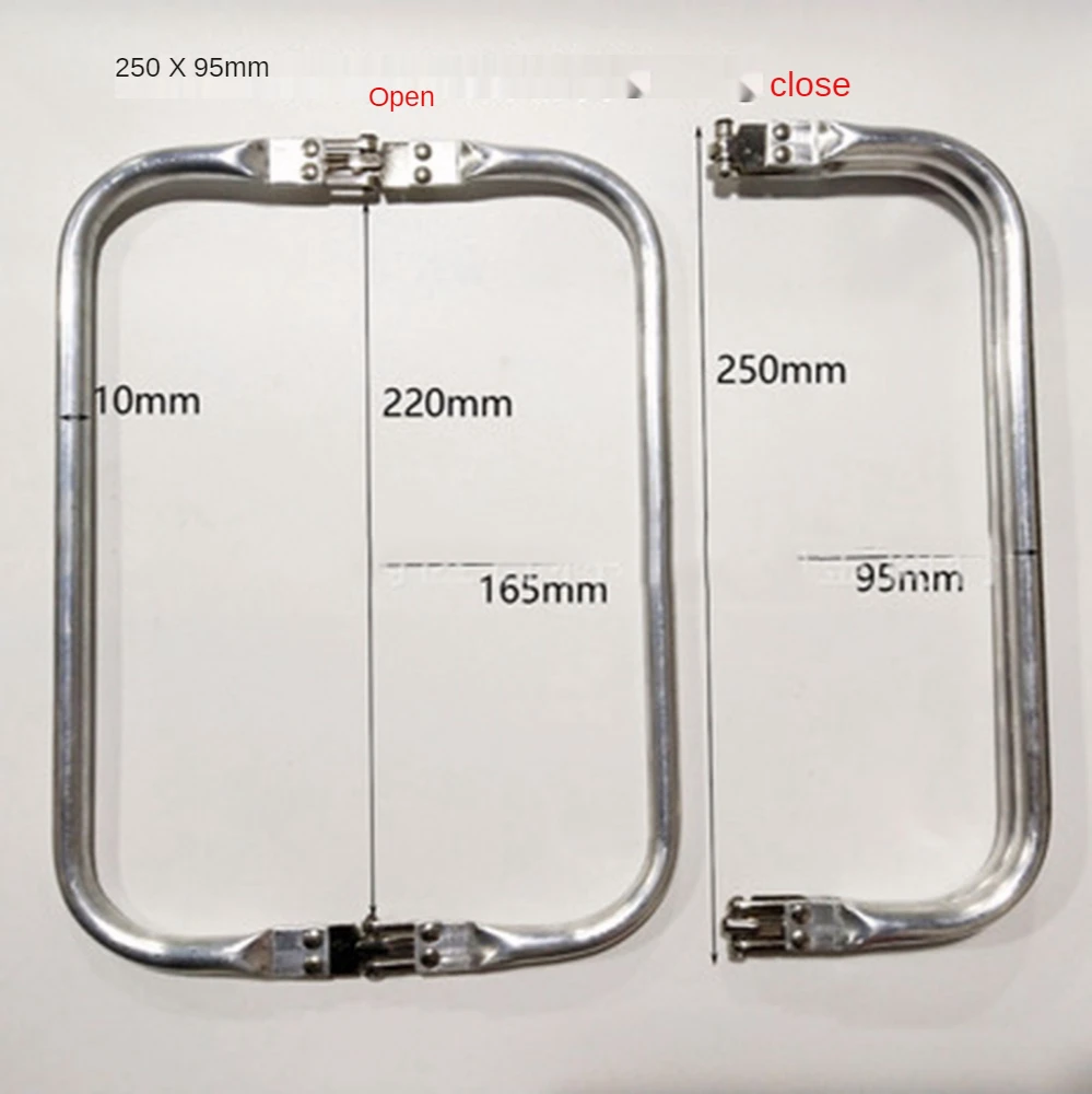 16/20/22/25/30cm Metal Coin Purse Frame Bag Handles Making Kiss Clasp Lock Clutch Bag Wallet Pouch Handbag Bag Parts Accessories