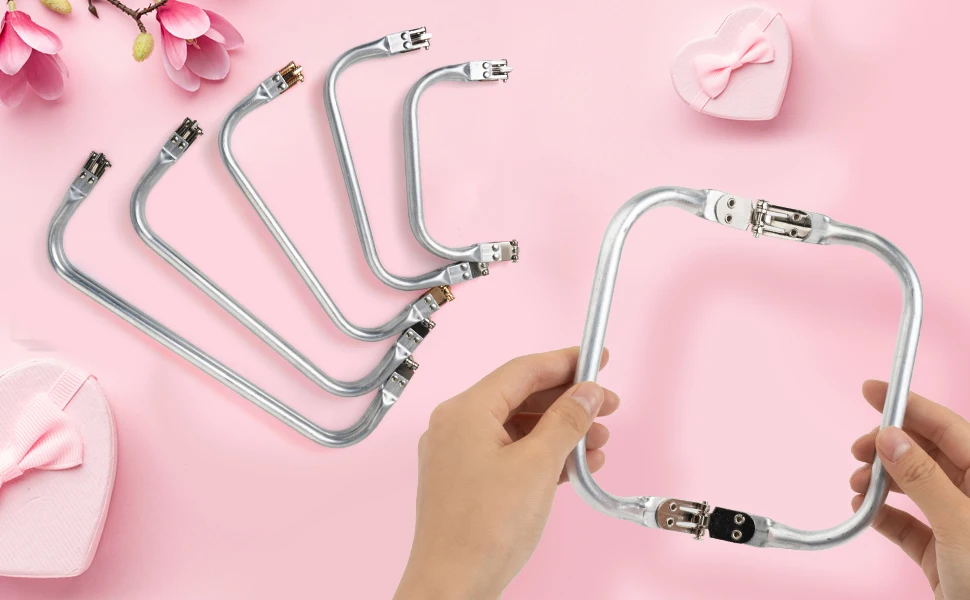 16/20/22/25/30cm Metal Coin Purse Frame Bag Handles Making Kiss Clasp Lock Clutch Bag Wallet Pouch Handbag Bag Parts Accessories