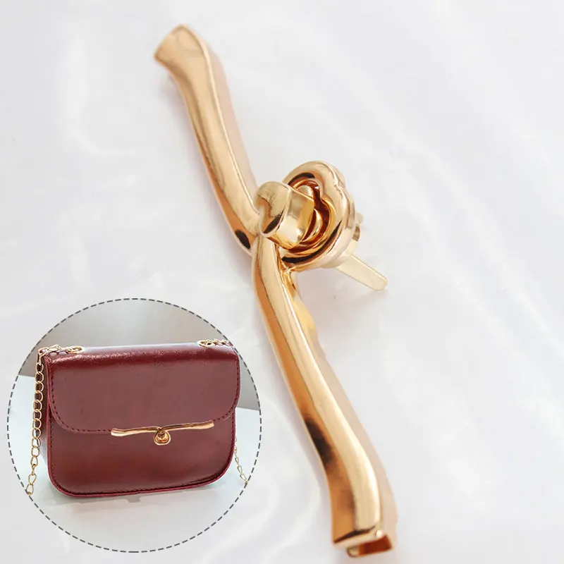Long 9.8CM Alloy Fashion Clasp Turn Locks Twist Lock for Ladys' Handbag Craft Bag Replacement Purse DIY Handmade Bag Hardware