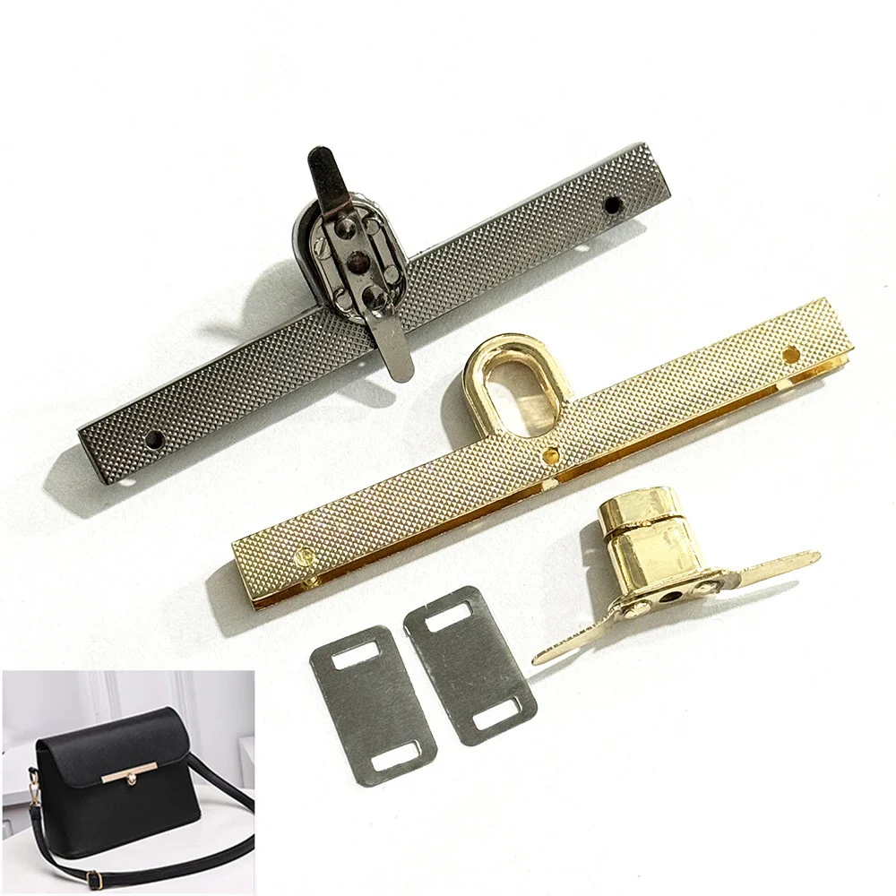 Long 9.8CM Alloy Fashion Clasp Turn Locks Twist Lock for Ladys' Handbag Craft Bag Replacement Purse DIY Handmade Bag Hardware