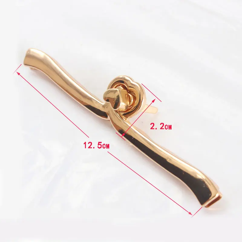 Long 9.8CM Alloy Fashion Clasp Turn Locks Twist Lock for Ladys' Handbag Craft Bag Replacement Purse DIY Handmade Bag Hardware