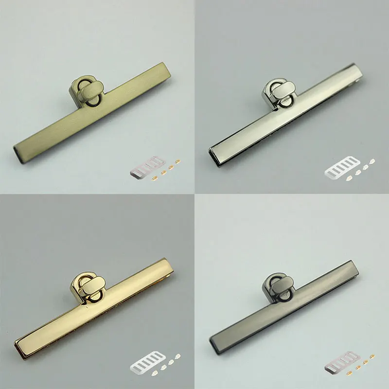 Long 9.8CM Alloy Fashion Clasp Turn Locks Twist Lock for Ladys' Handbag Craft Bag Replacement Purse DIY Handmade Bag Hardware