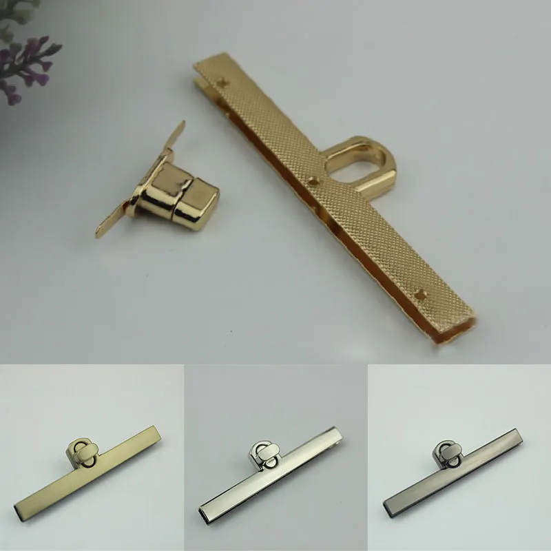 Long 9.8CM Alloy Fashion Clasp Turn Locks Twist Lock for Ladys' Handbag Craft Bag Replacement Purse DIY Handmade Bag Hardware