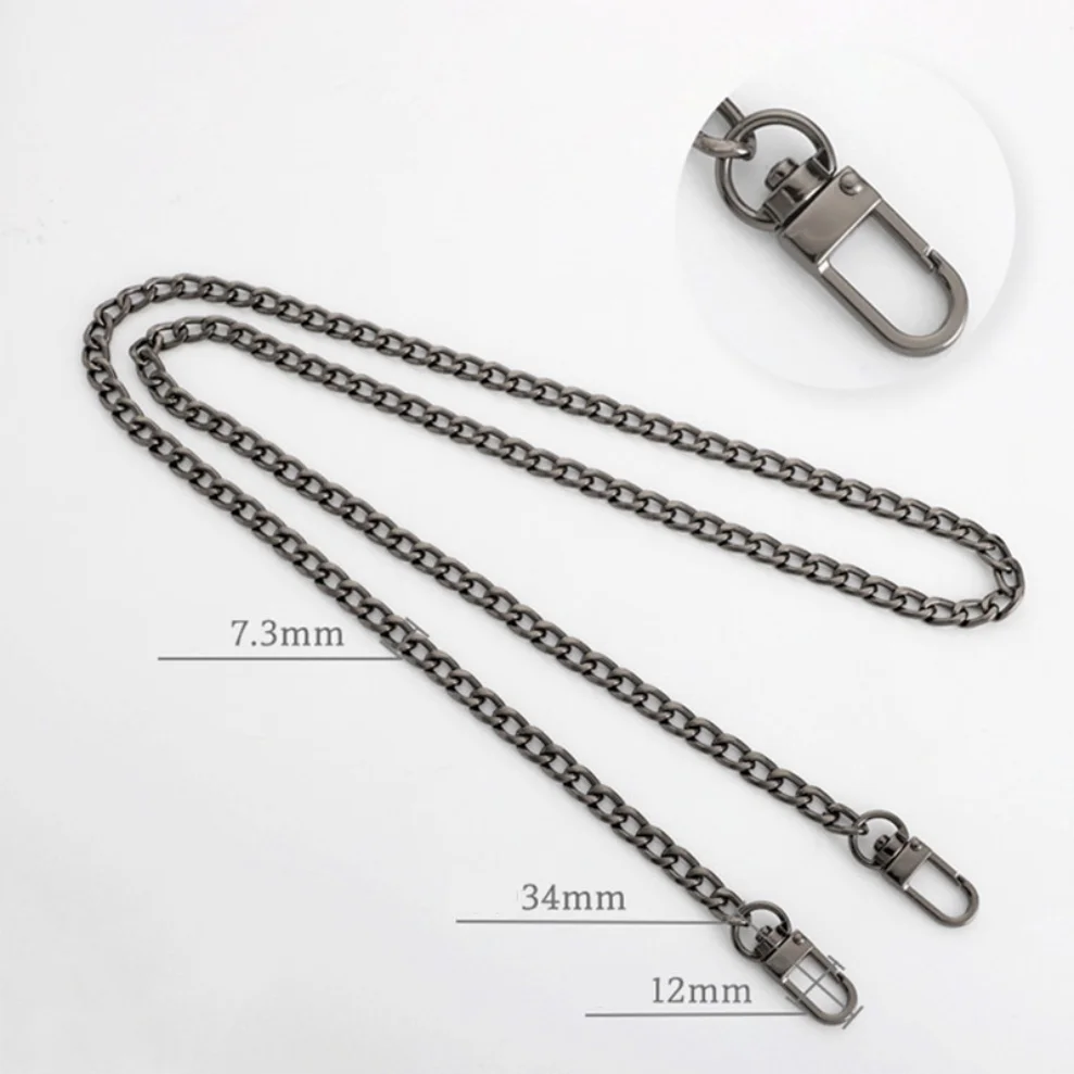 40/60/90/100/110/120cm Bag Chain Strap Handle Shoulder Crossbody Handbag Bag Metal Replacement Chains Bag Parts Accessories