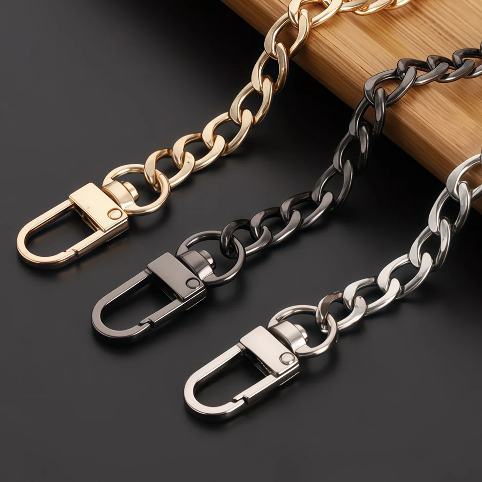 40/60/90/100/110/120cm Bag Chain Strap Handle Shoulder Crossbody Handbag Bag Metal Replacement Chains Bag Parts Accessories