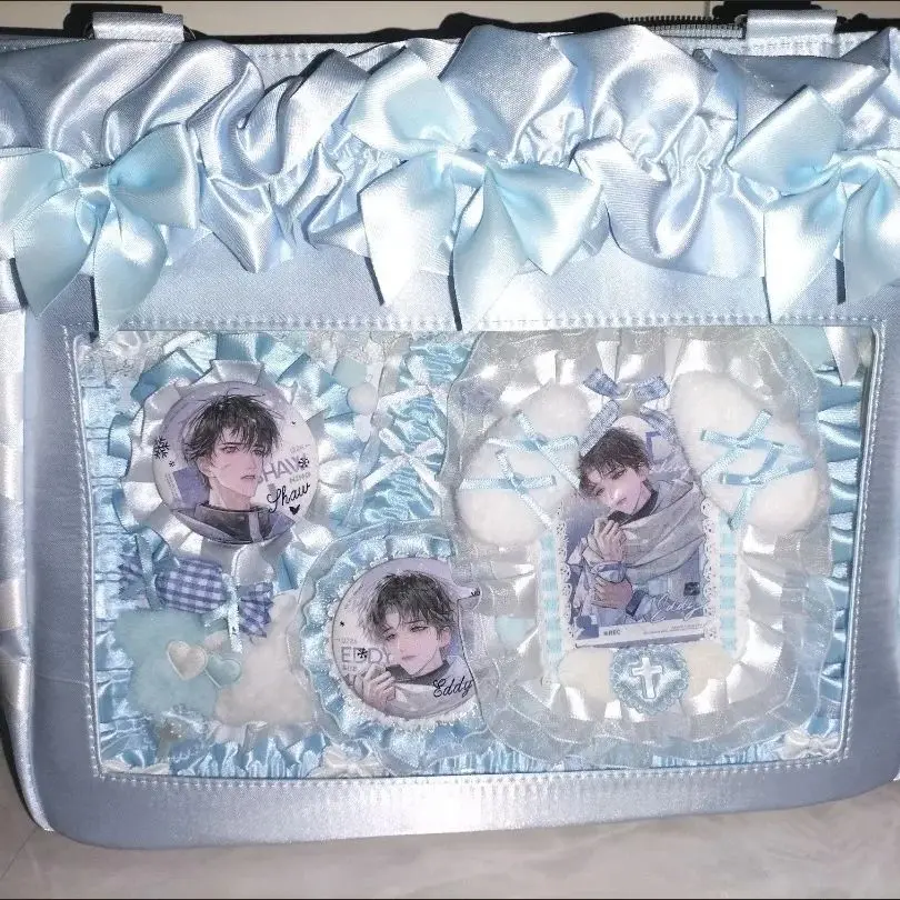 ita bag accessories Pin Display Board Ita-Board Handmade Lace Backplate Board DIY Badge Holder Insert Y2K Bag Charm decoration