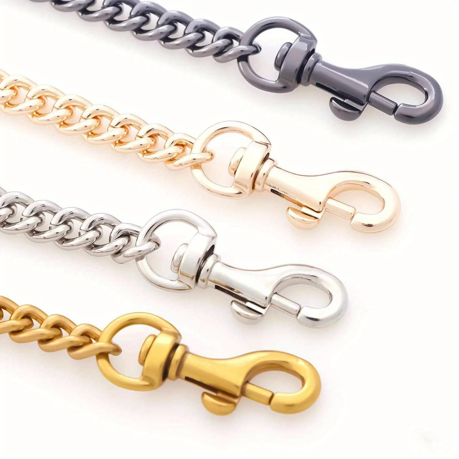 Aluminum Purse Chain Strap Metal Crossbody Chain Strap Replacement for Clutch Wallet Satchel Tote Bags Shoulder Bag Chain