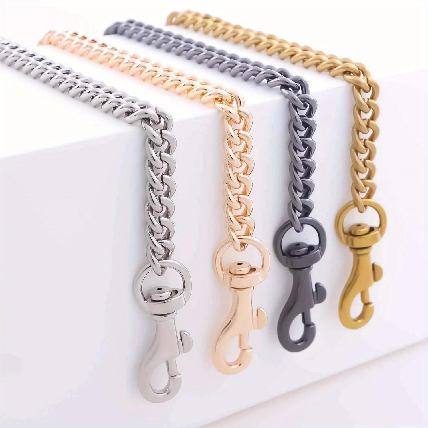 Aluminum Purse Chain Strap Metal Crossbody Chain Strap Replacement for Clutch Wallet Satchel Tote Bags Shoulder Bag Chain