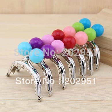 10PCS 8.5cmSemicircle Metal Purse Frame Kiss Clasp Handle For Bag Sewing Craft Tailor Sewer Bag Accessory Mix Color wholesale