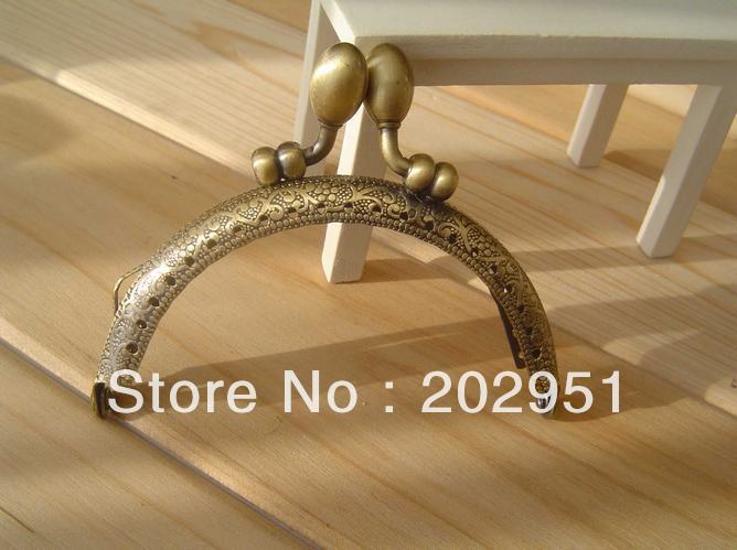 10PCS 8.5cmSemicircle Metal Purse Frame Kiss Clasp Handle For Bag Sewing Craft Tailor Sewer Bag Accessory Mix Color wholesale