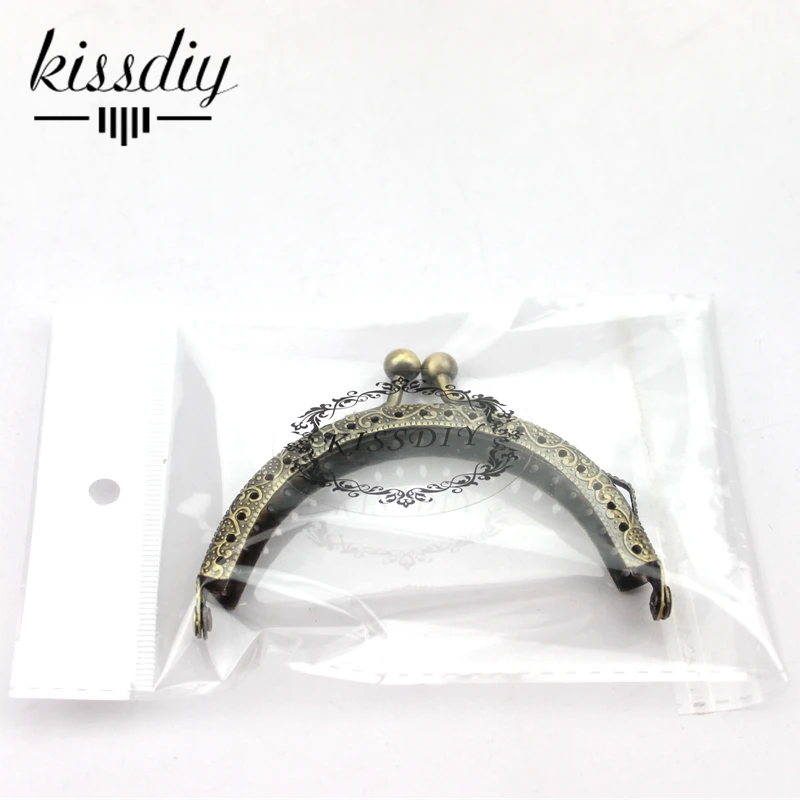 10PCS 8.5cmSemicircle Metal Purse Frame Kiss Clasp Handle For Bag Sewing Craft Tailor Sewer Bag Accessory Mix Color wholesale