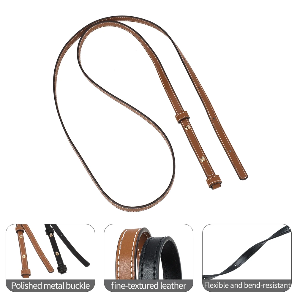 Adjustable Fashion Knitted Bag Strap Cow Leather Shoulder Bag Shoulder Straps Simple Crossbody Bag Shoulder Strap Bag Accessory