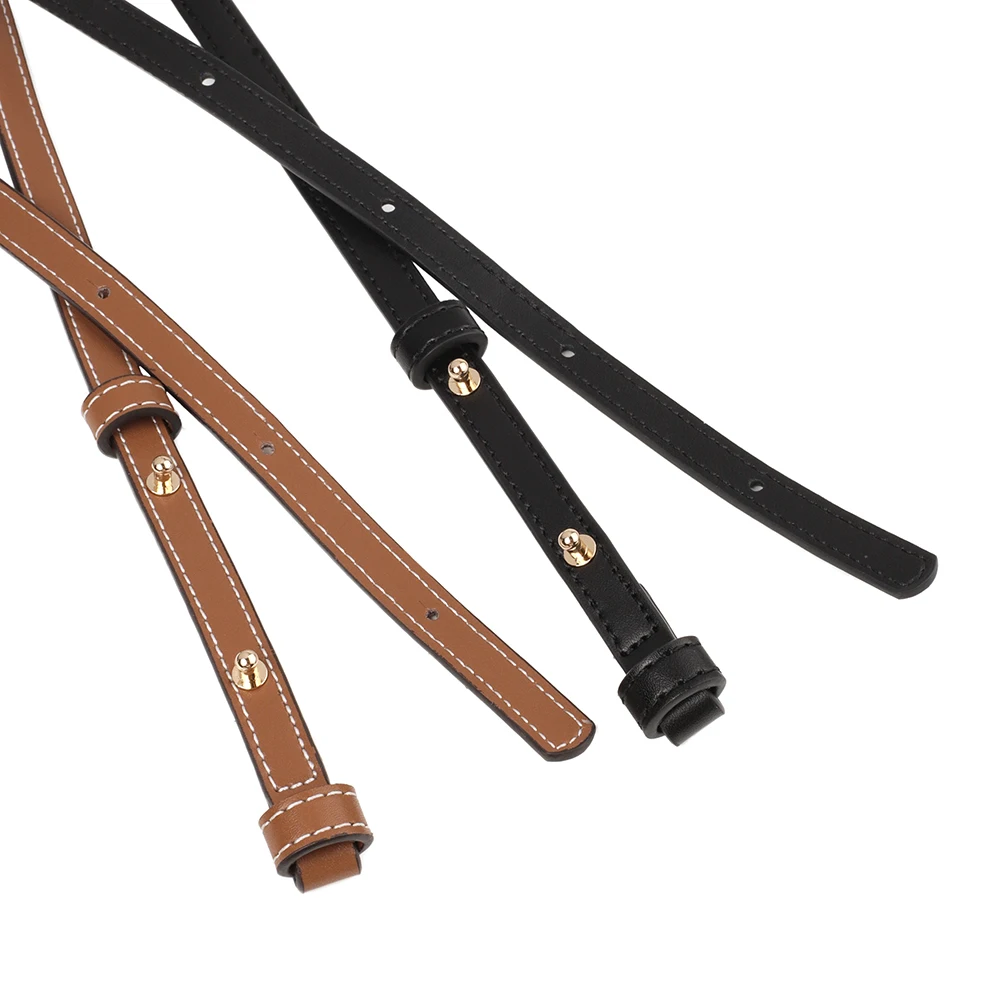 Adjustable Fashion Knitted Bag Strap Cow Leather Shoulder Bag Shoulder Straps Simple Crossbody Bag Shoulder Strap Bag Accessory