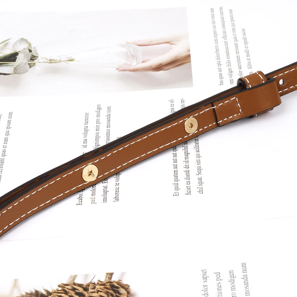 Adjustable Fashion Knitted Bag Strap Cow Leather Shoulder Bag Shoulder Straps Simple Crossbody Bag Shoulder Strap Bag Accessory