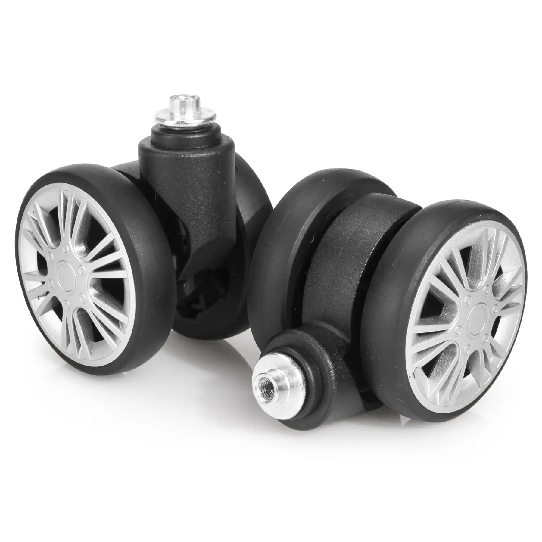GUGULUZA 1/2Pcs STLN-5 Trolley Caster Luggage Replacement Wheels Travel Suitcase Wheel Double Row 360° Spinner Repairing Casters