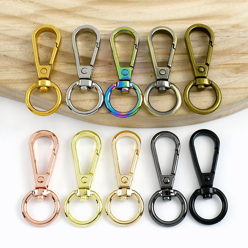 10Pcs 16-50mm Metal Bags Strap Buckles Lobster Clasp Swivel Trigger Clips Carabiner Snap Hook DIY Handbag KeyChain Accessories