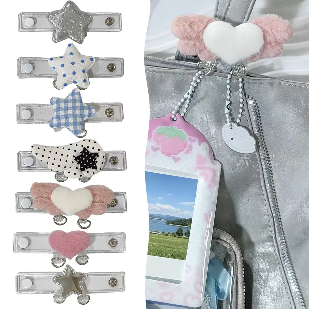 INS Backpack Display Buckle Doll Decor Accessories Pain Bag Buckle Star Heart Wing Extender Buckle Bag Strap Extension Buckle