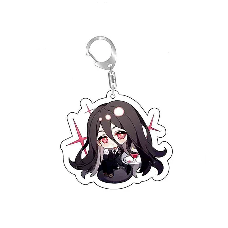 Monokuma Danganronpa Naegi Makoto Anime Keychain Cartoon Model Acrylic Keyring Bag Accessory Cute Gift