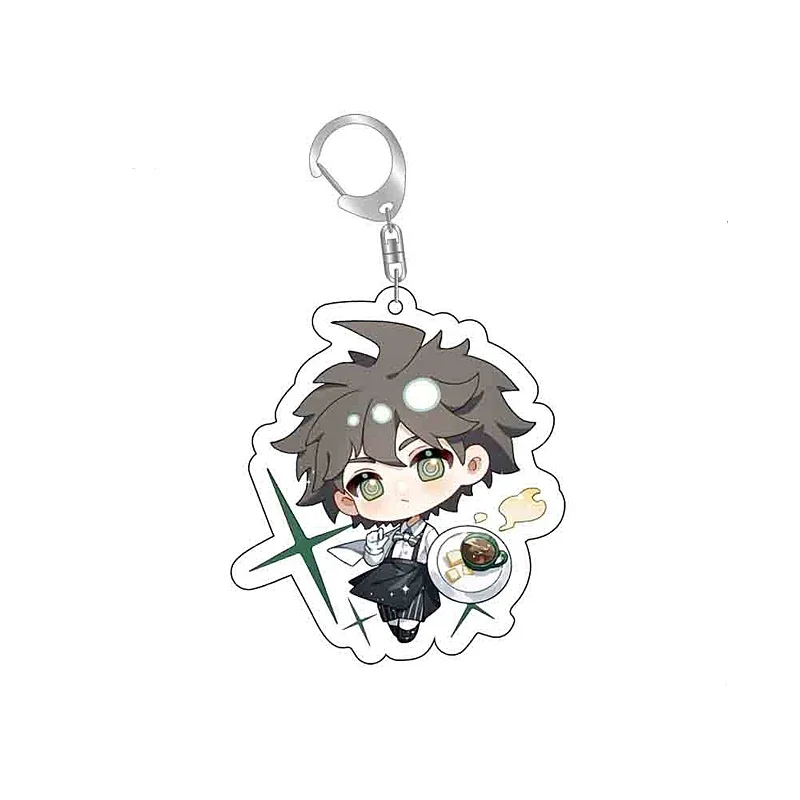 Monokuma Danganronpa Naegi Makoto Anime Keychain Cartoon Model Acrylic Keyring Bag Accessory Cute Gift