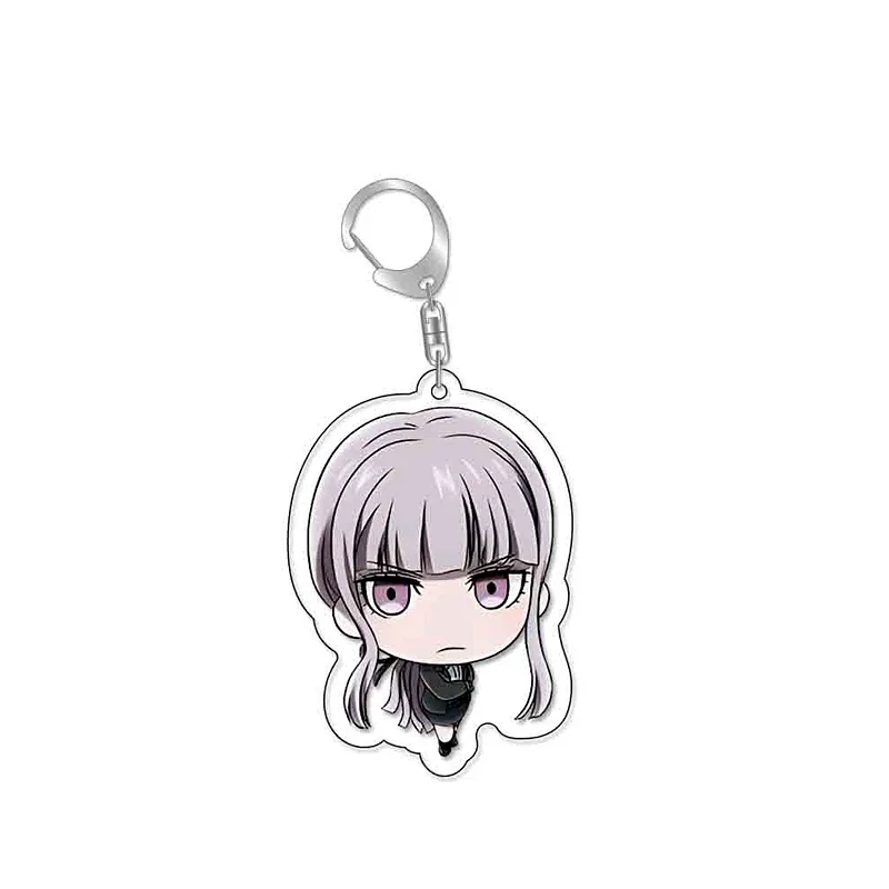 Monokuma Danganronpa Naegi Makoto Anime Keychain Cartoon Model Acrylic Keyring Bag Accessory Cute Gift