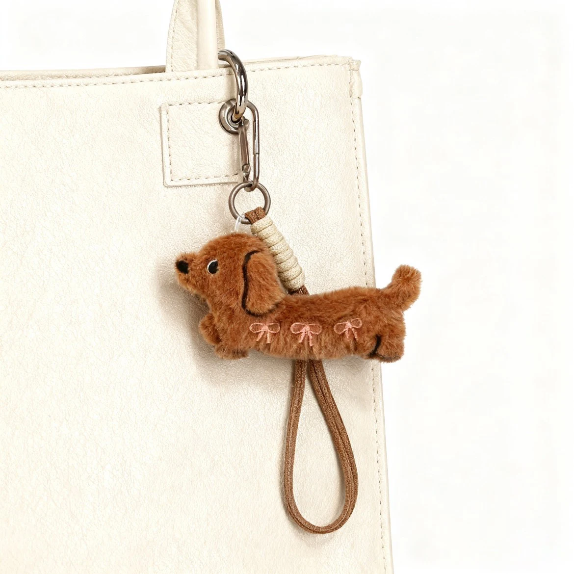Backpack Accessory Sweet Little Dog Pendant Lipstick Dog Decorations Rearview Mirror Accessory Cute School Shopping