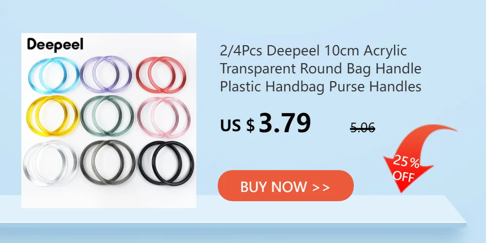 1/2Pcs 11.2cm Resin Women's Bag Handle Amber Acrylic Plastic Handles for Handbag Purse Frame DIY Handmade Craft Bags Accessories