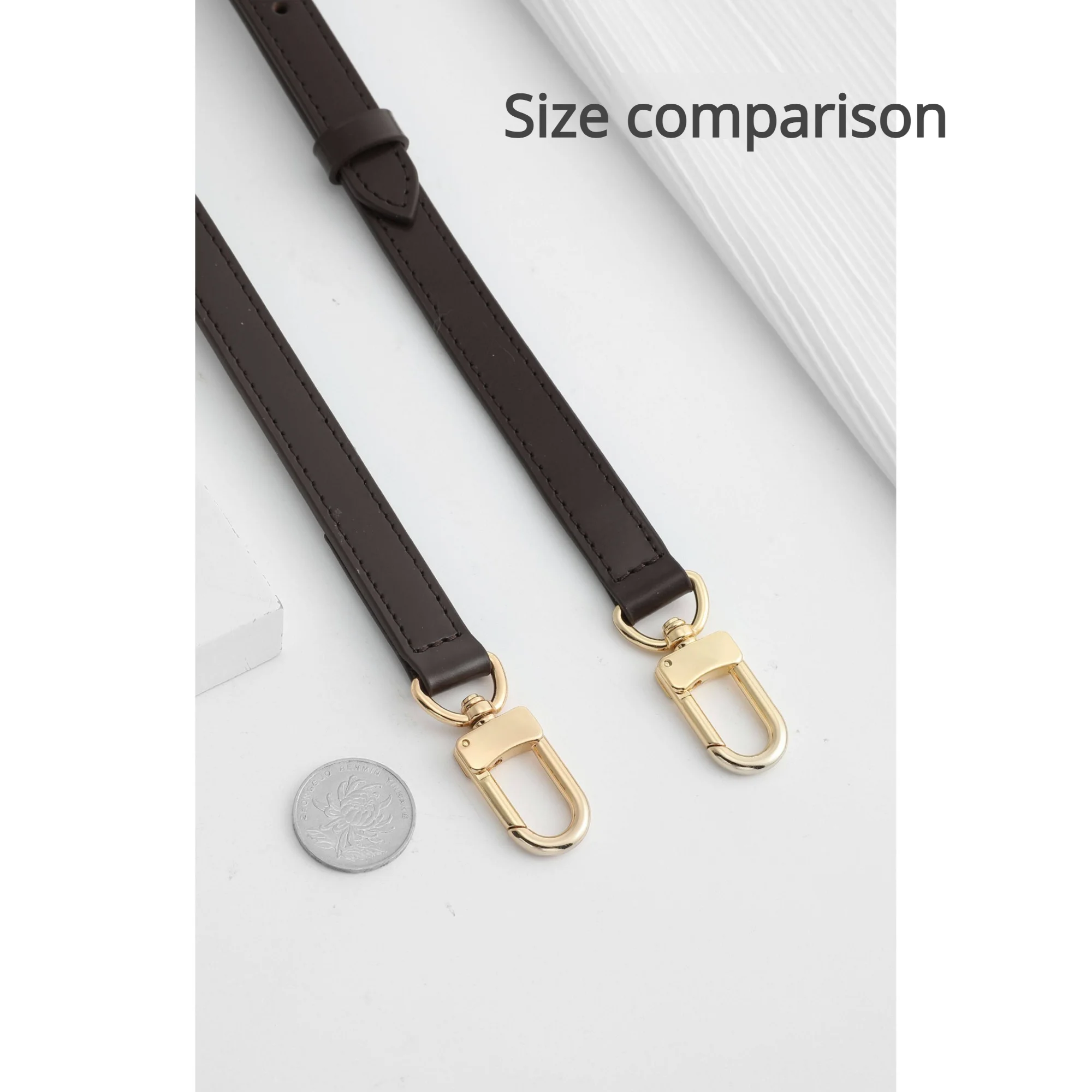 Checkerboard Shoulder Strap For Women Bag Durable Fashion Top Layer Cowhide Leather Crossbody Bag Strap Bag Accessories