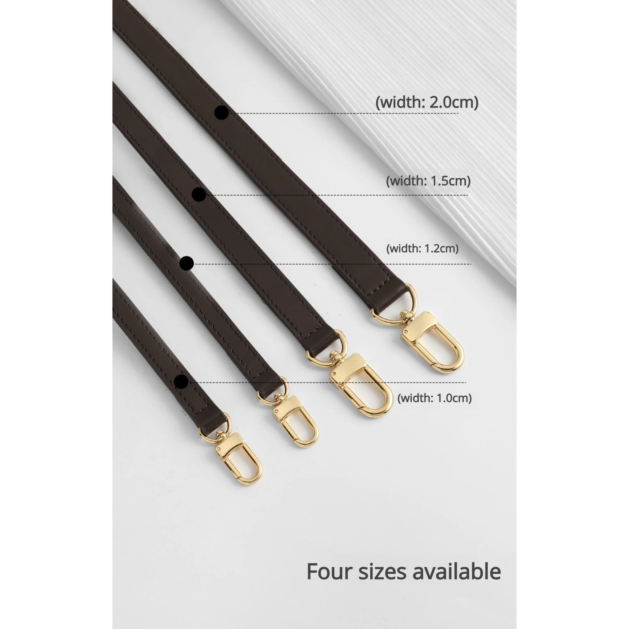 Checkerboard Shoulder Strap For Women Bag Durable Fashion Top Layer Cowhide Leather Crossbody Bag Strap Bag Accessories