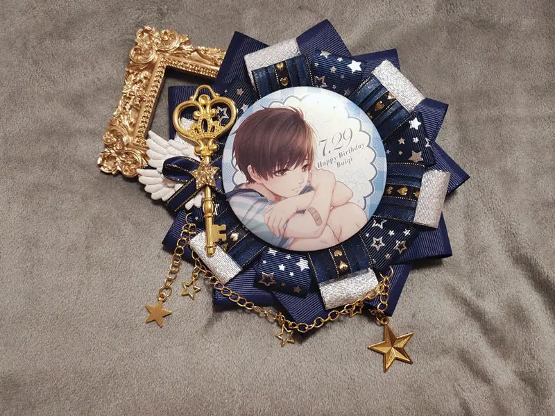 Italife Luxury Anime Badge Holder Decoration Starry Sky Series for 55-58 Badge Pin Anime Women Ita Bag Accessories Display H305