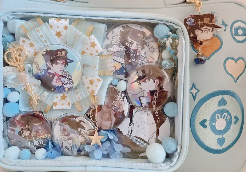 Italife Luxury Anime Badge Holder Decoration Starry Sky Series for 55-58 Badge Pin Anime Women Ita Bag Accessories Display H305