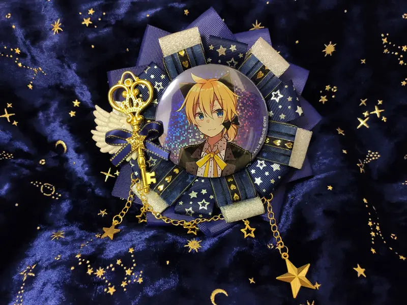 Italife Luxury Anime Badge Holder Decoration Starry Sky Series for 55-58 Badge Pin Anime Women Ita Bag Accessories Display H305