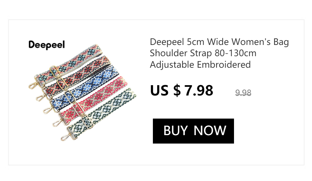 Deepeel Women 3.8cm Wide Colorful Bag Strap Band Leopard Shoulder Crossbody Straps Female Nylon Adjustable Bags Belt Accessory