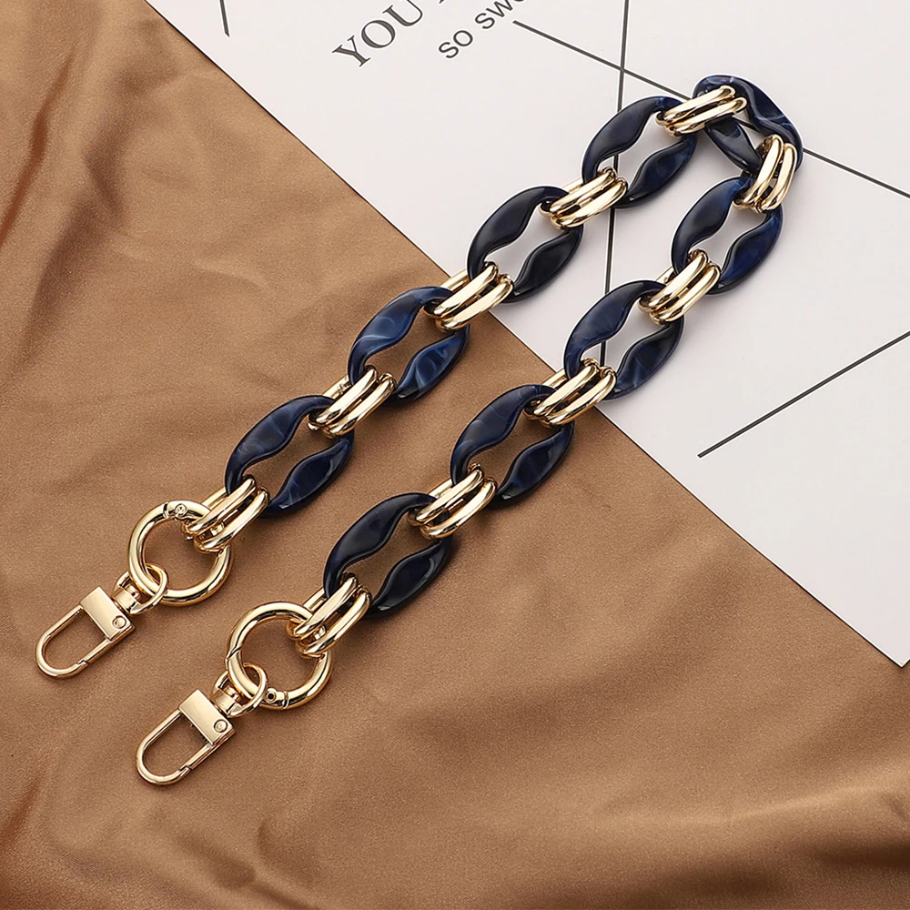 40/60CM Women Acrylic Bag Chains Detachable Resin Chain Shoulder Bag Strap Handheld Bag Chain Fishbone Chain Multiple Colors