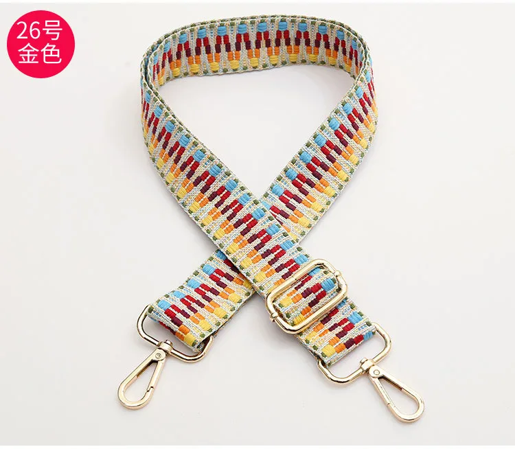 36 Color Options Rainbow Bag Strap for Women Shoulder Handbag Messenger Belt for a Bag Accessories Handle Cross Body Womens Bags